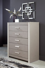 Load image into Gallery viewer, Surancha Queen Panel Bed with Mirrored Dresser, Chest and Nightstand
